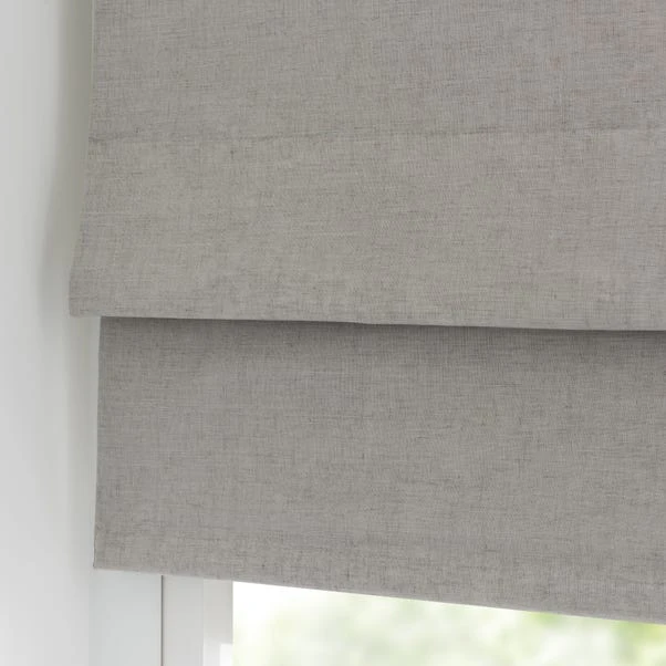 Dunelm Cool Grey Linen Mix Blackout Roman Blind - Image 2