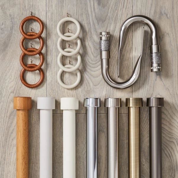 Dunelm Trinity Metal Eyelet Curtain Pole - Image 5