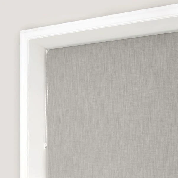 Dunelm Solar Grey Blackout Roller Blind - Image 4