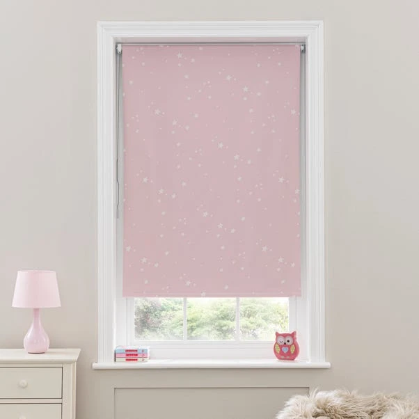Dunelm Glow In The Dark Stars Cordless Blackout Roller Blind - Image 6