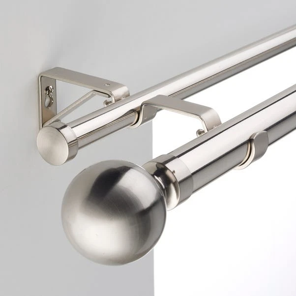 Dunelm Pack Of 3 Double Pole Brackets - Image 2