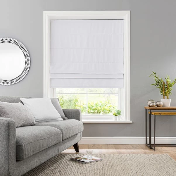 Dunelm Luna White Blackout Roman Blind - Image 2