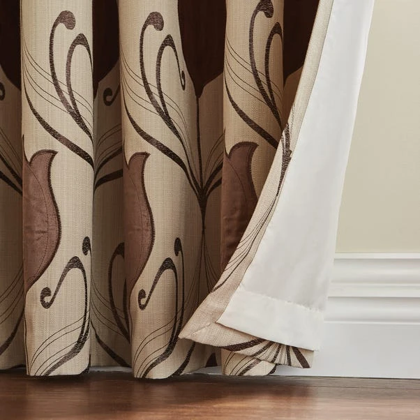 Luxury Collection Lalique Wine Eyelet Curtains - Image 6