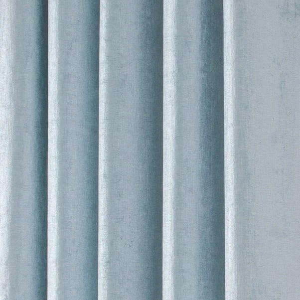 Luxury Collection Chenille Duck-Egg Eyelet Curtains - Image 3