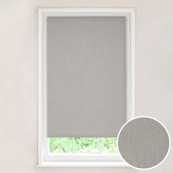 Dunelm Solar Grey Blackout Roller Blind