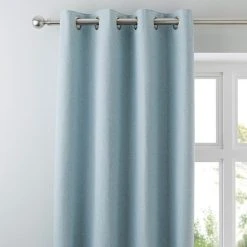 Dunelm Hayden Duck-Egg Eyelet Curtains