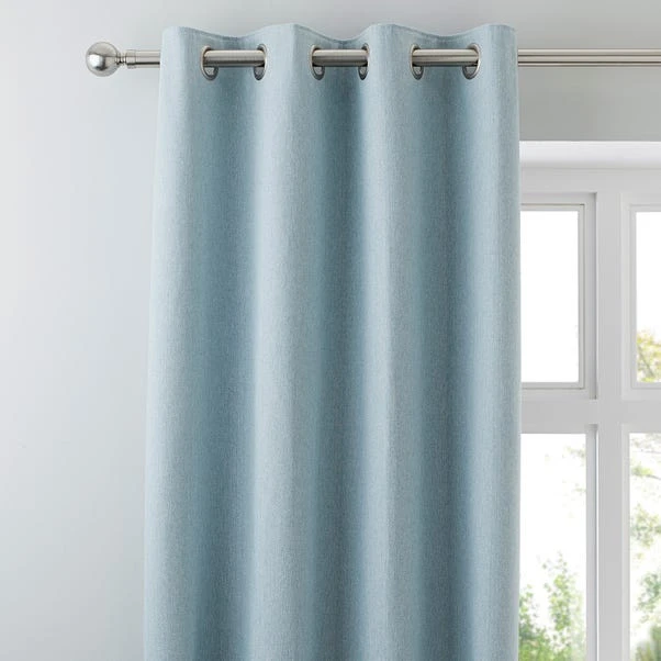 Dunelm Hayden Duck-Egg Eyelet Curtains