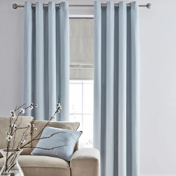 Dunelm Hayden Duck-Egg Eyelet Curtains - Image 2