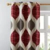 Luxury Collection Morocco Red Eyelet Curtains