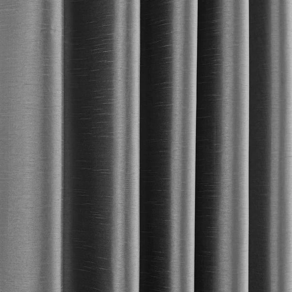 Dunelm Montana Charcoal Eyelet Curtains - Image 3