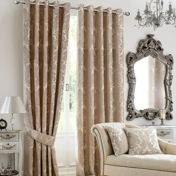 Luxury Collection Versailles Natural Eyelet Curtains - Image 2