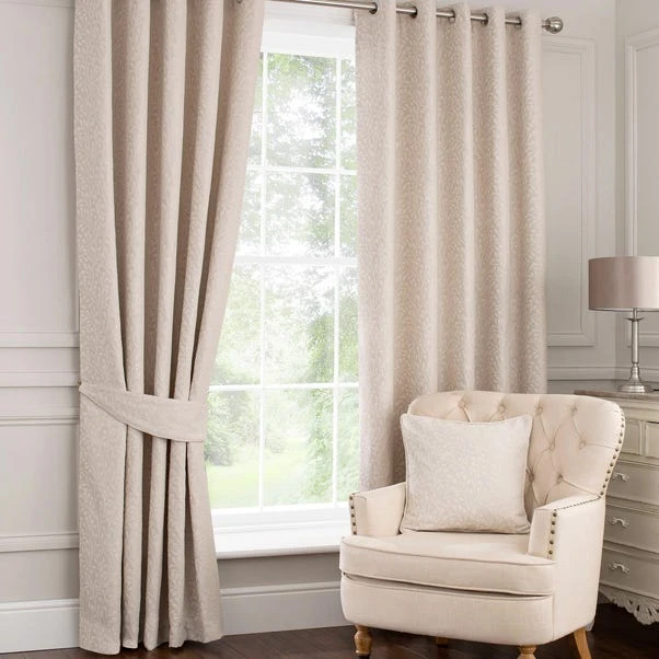 Luxury Collection Willow Ivory Eyelet Curtains - Image 2