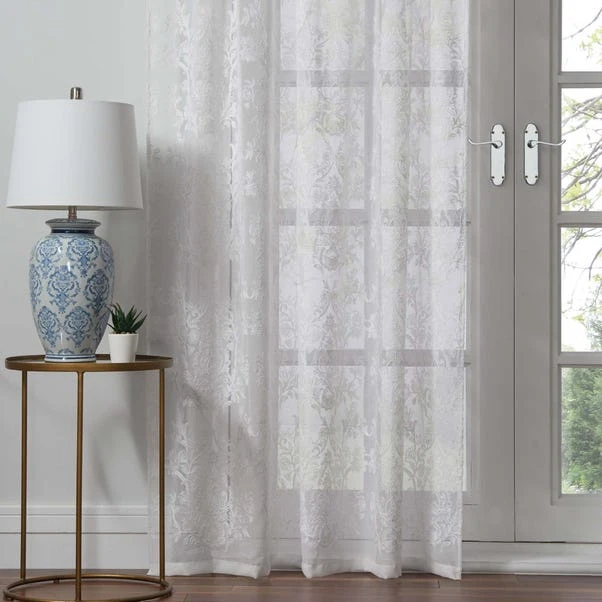 Dorma Winchester White Slot Top Single Voile Panel - Image 2