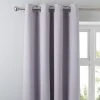 Dunelm Tyla Mauve Blackout Eyelet Curtains