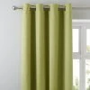 Dunelm Tyla Green Blackout Eyelet Curtains
