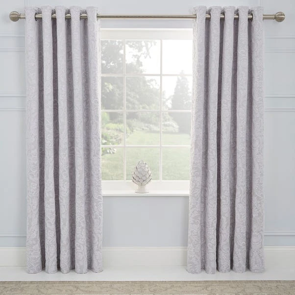 Dorma Winchester Grey Blackout Eyelet Curtains - Image 2