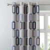 Elements Dahl Blue Eyelet Curtains