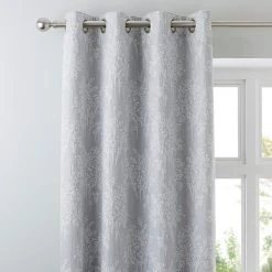 Luxury Collection Adrianna Seafoam Eyelet Curtains