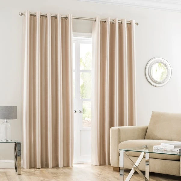 Dunelm Montana Cream Eyelet Curtains - Image 2
