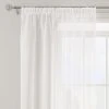 Dunelm Sheer Elegance White Tape Top Single Voile Panel