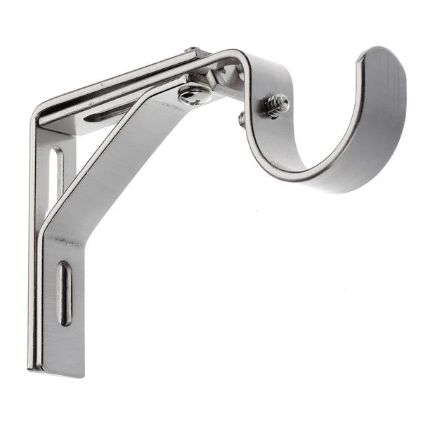 Dunelm Studded Ball Satin Steel Eyelet Curtain Pole Dia. 28mm - Image 3