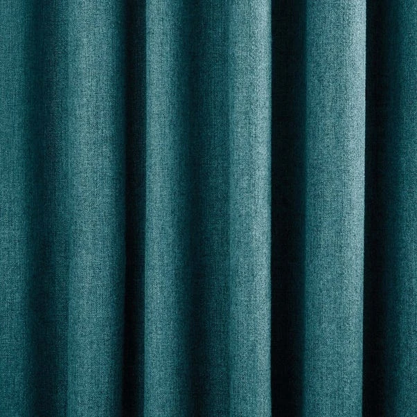 Dunelm Jennings Peacock Thermal Eyelet Curtains - Image 3