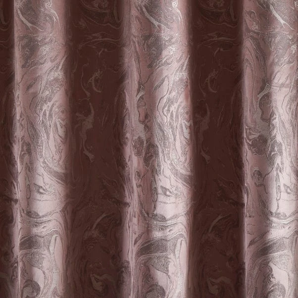 Luxury Collection Diablo Marble Woven Eyelet Curtains - Image 3