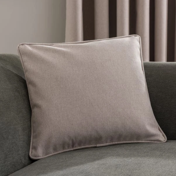 Dunelm Luna Brushed Pebble Blackout Eyelet Curtains - Image 6