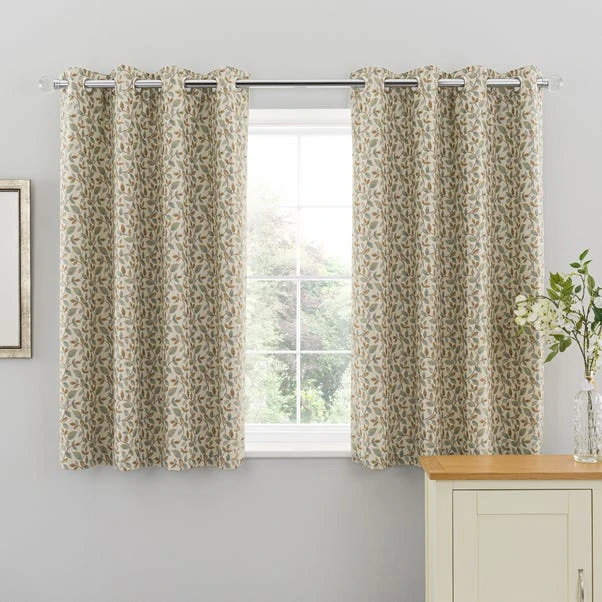 Dunelm Dianna Duck Egg Eyelet Curtains - Image 5