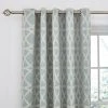 Dunelm York Jacquard Duck Egg Eyelet Curtains