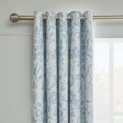Dorma Remington Blue Blackout Eyelet Curtains