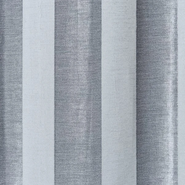 Luxury Collection Parker Grey Chenille Eyelet Curtains - Image 3