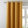 Dunelm Vermont Mustard Eyelet Curtains