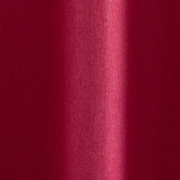 Dunelm Luna Brushed Raspberry Blackout Eyelet Curtains - Image 3