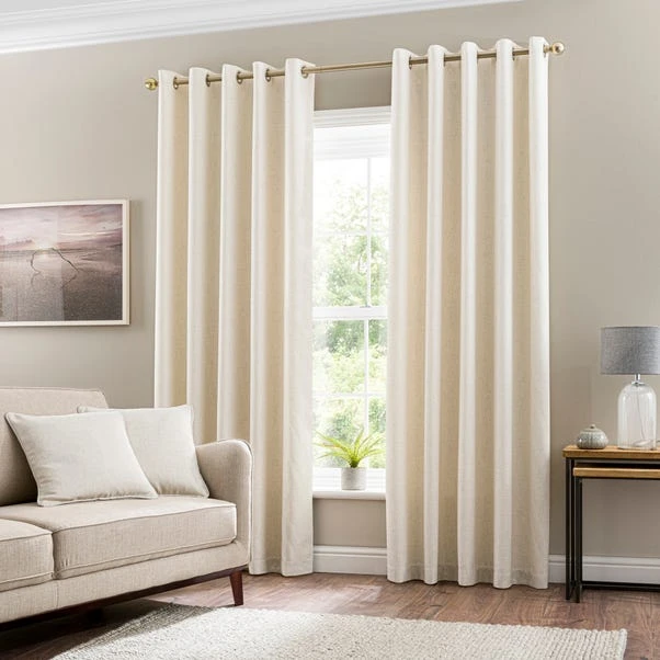 Dunelm Sydney Ecru Eyelet Curtains - Image 2