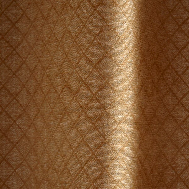 Dunelm Cheyenne Ochre Eyelet Curtains - Image 3