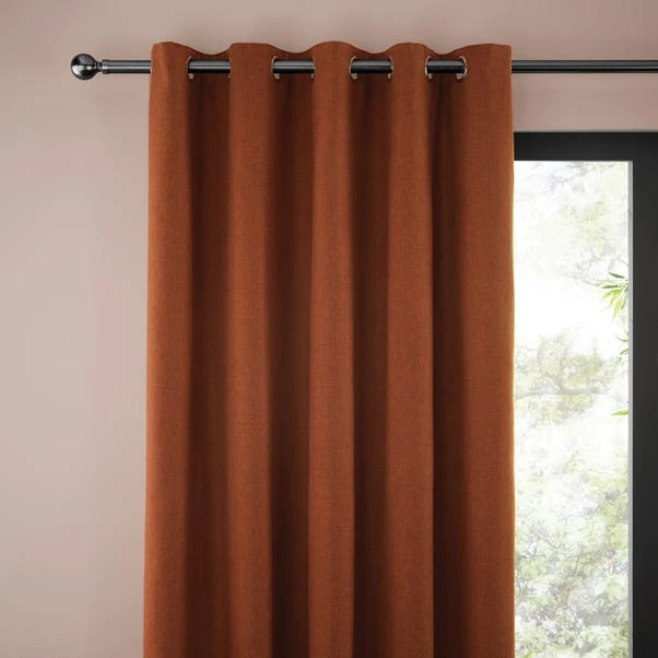 Dunelm Jennings Butterscotch Eyelet Curtains