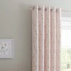 Dunelm Fiori Pink Blackout Eyelet Curtains