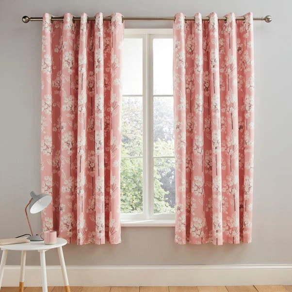 Dunelm Erin Blush Eyelet Curtains - Image 2