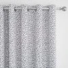Dunelm Dottie Reversible Black Blackout Eyelet Curtains