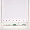 Square Eyelet White Roller Blind