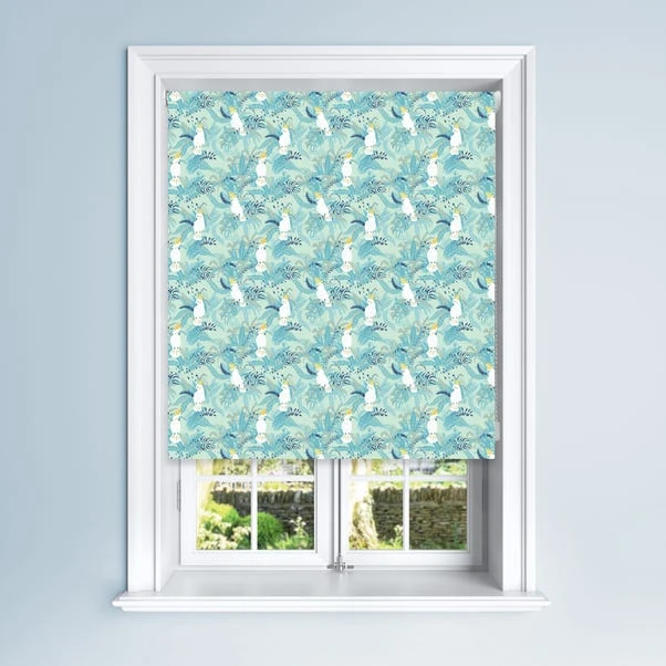 Dunelm Blue Cockatoo Blackout Roller Blind