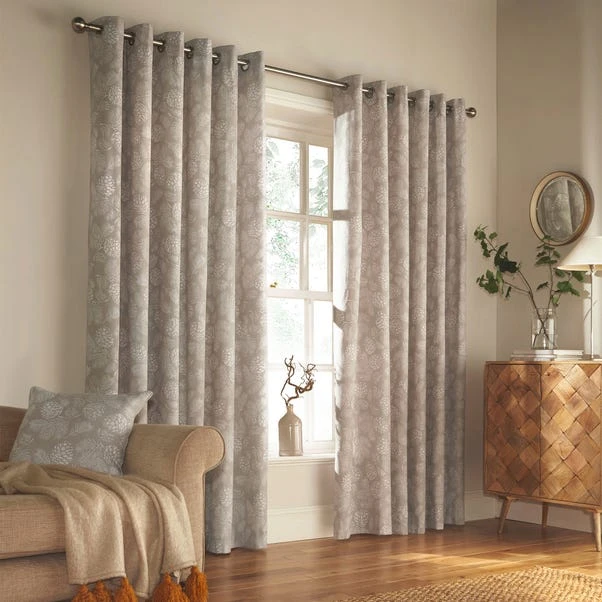 Furn Irwin Stone Eyelet Curtains - Image 2
