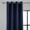 Luxury Collection Peyton Indigo Blue Velvet Eyelet Curtains