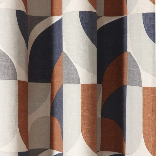 Dunelm Elements Marne Navy Eyelet Curtains - Image 3