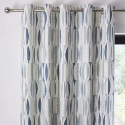 Dunelm Cuba Teal Eyelet Curtains
