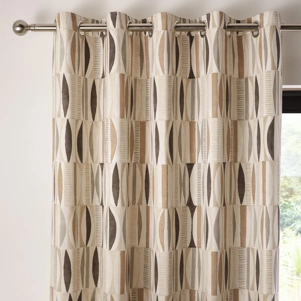 Dunelm Cuba Natural Eyelet Curtains