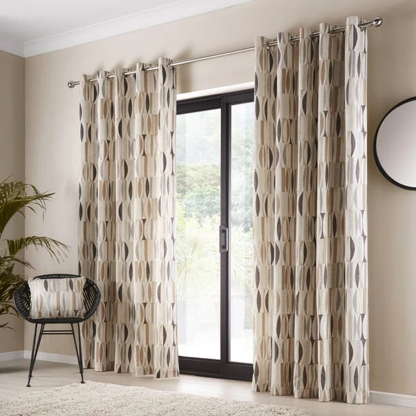 Dunelm Cuba Natural Eyelet Curtains - Image 2
