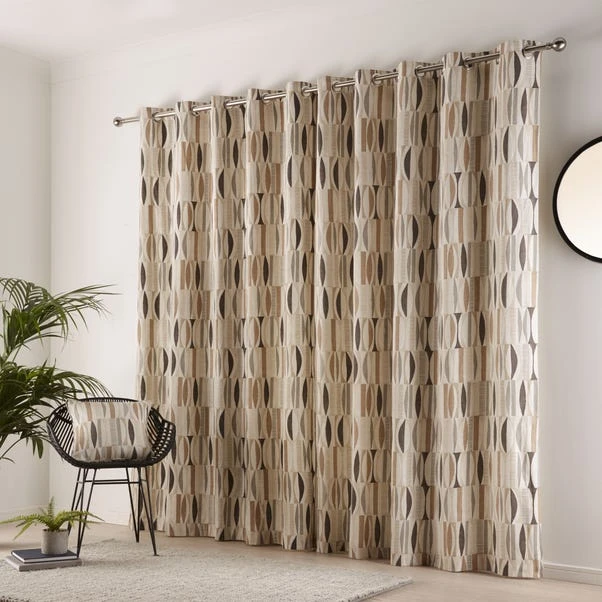 Dunelm Cuba Natural Eyelet Curtains - Image 4