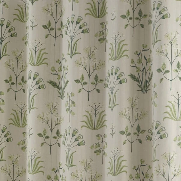 Dunelm Florentina Green Eyelet Curtains - Image 3